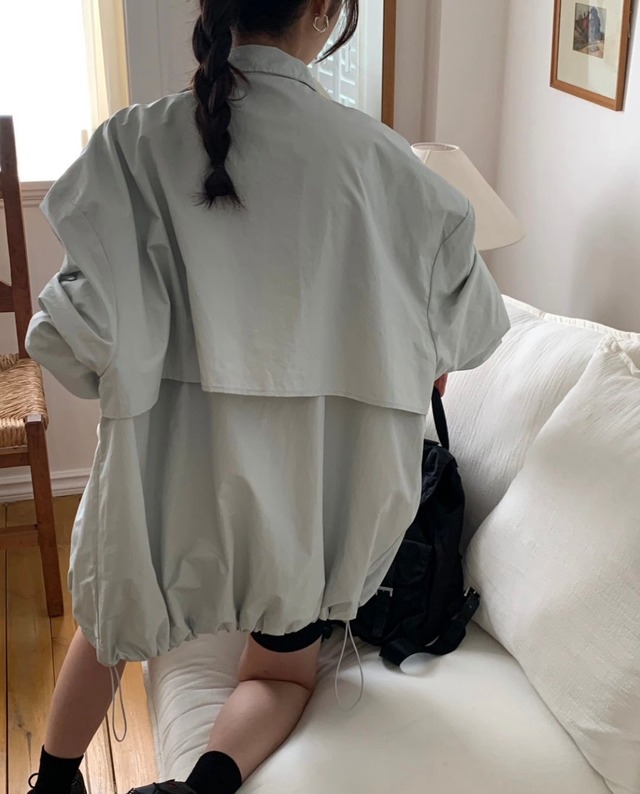 loose fit military windbreaker