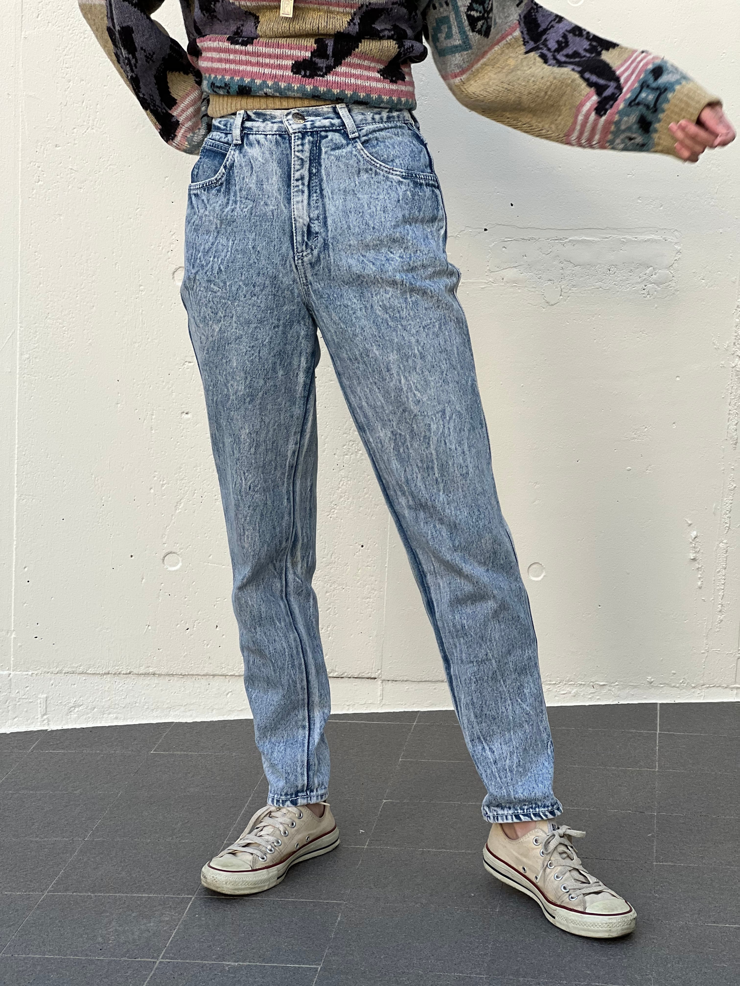 80s chemical Watch denim pants ( ヴィンテージ ケミカルウォッシュ