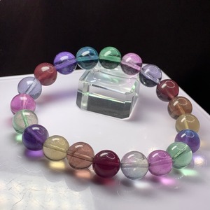 A24.限定品✩極✩レアカラー♪マルチカラーフローライトブレスレット