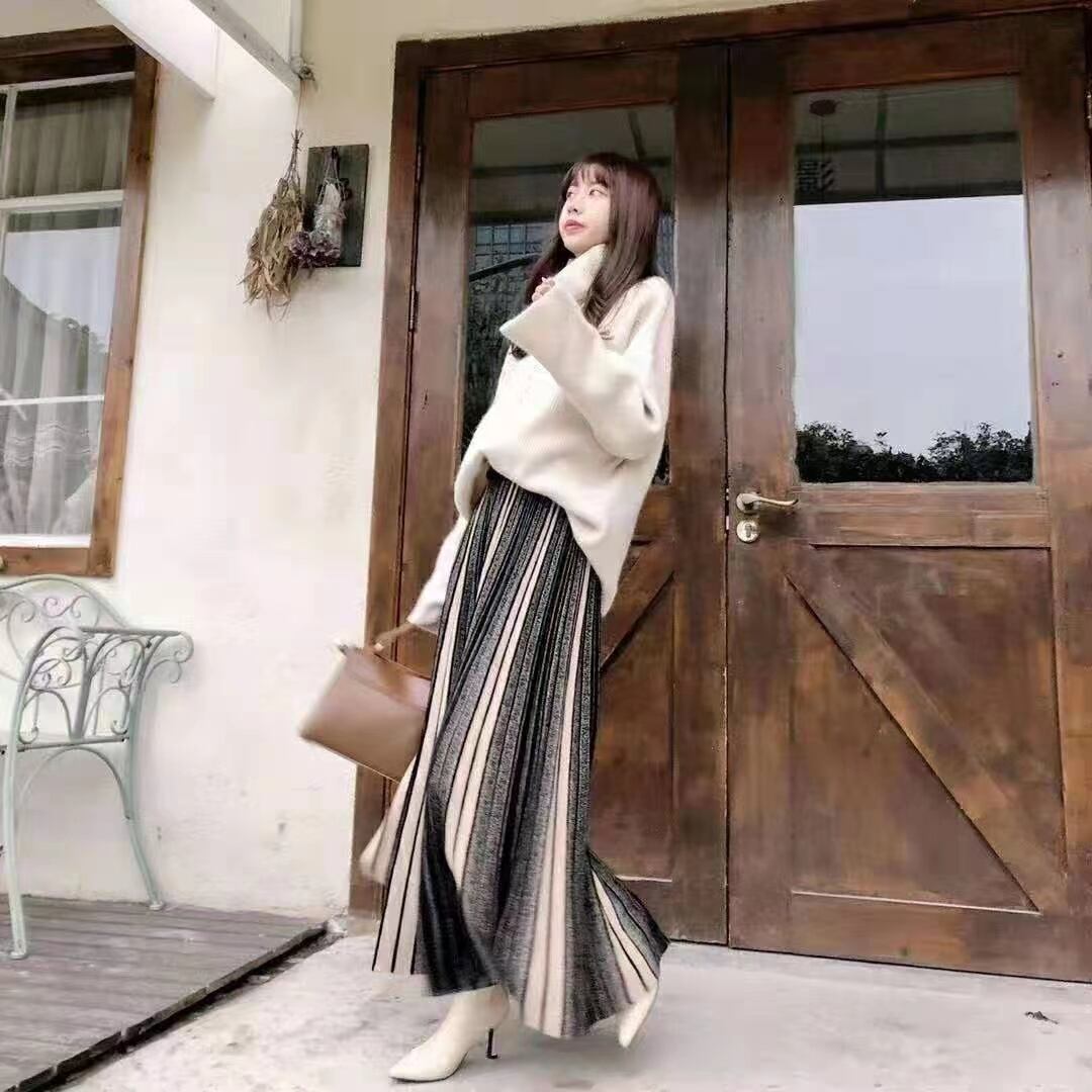 ロングニットスカート　AJ11295-38068