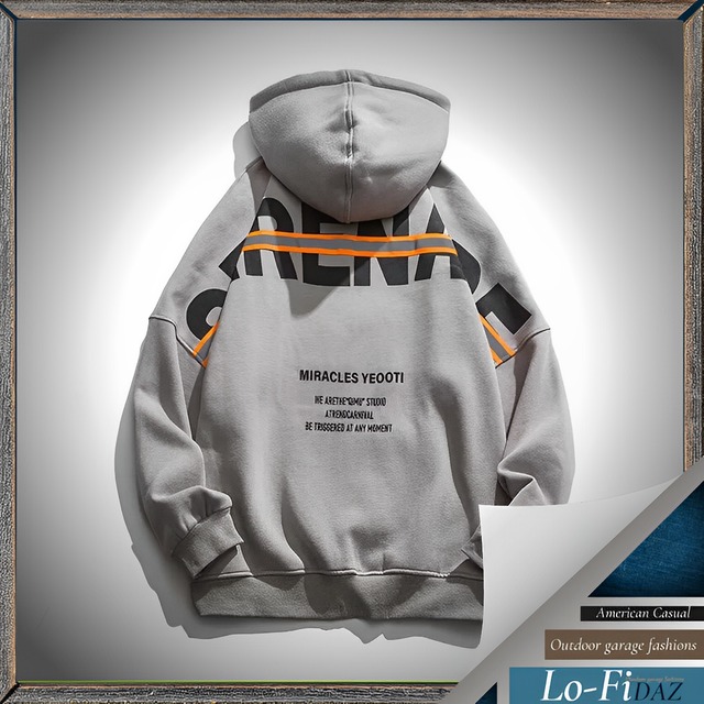 リフレクティブ プリントパーカー アメリカンスタイル 21070