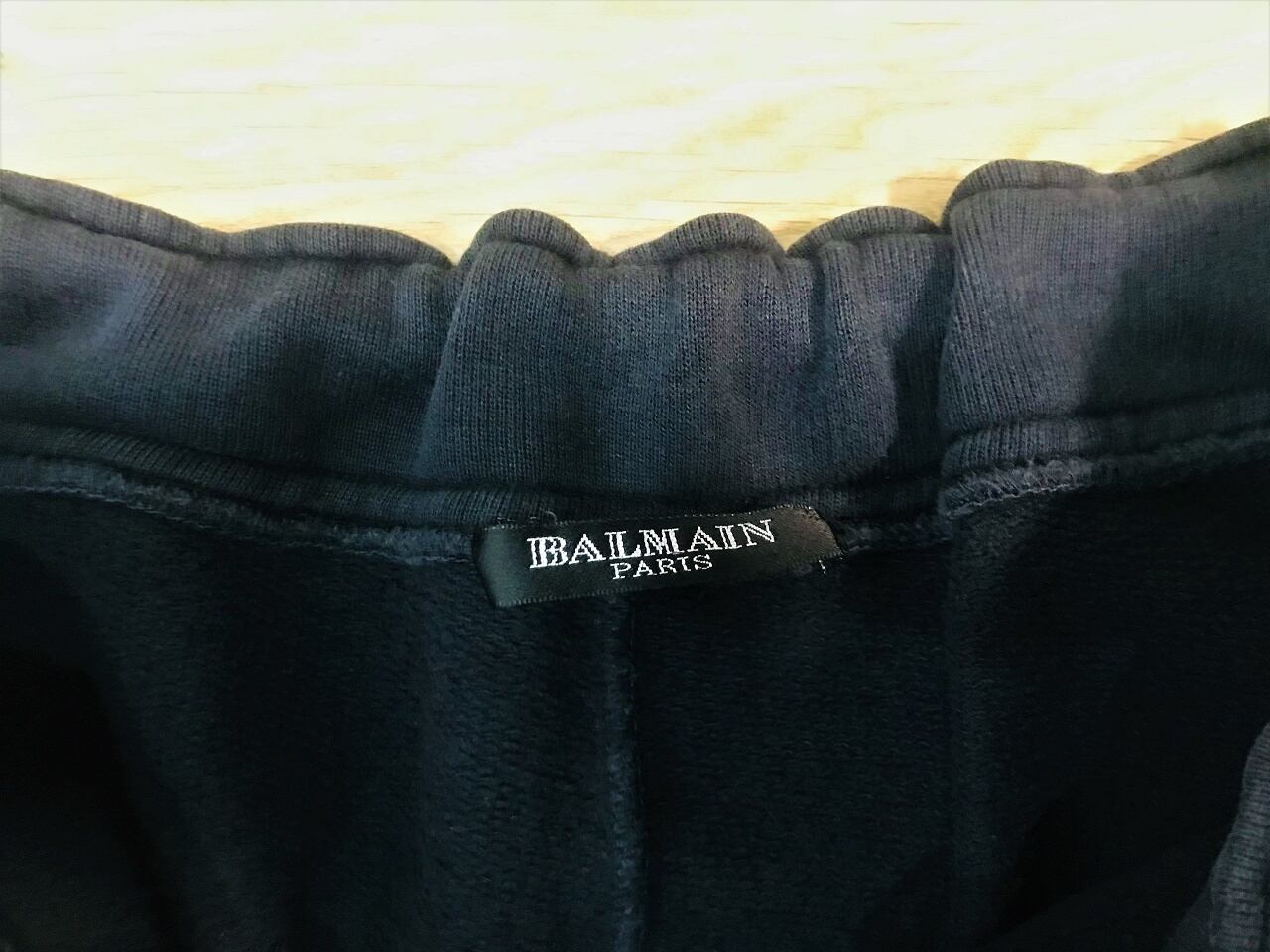 BALMAIN × biker's sweat pants