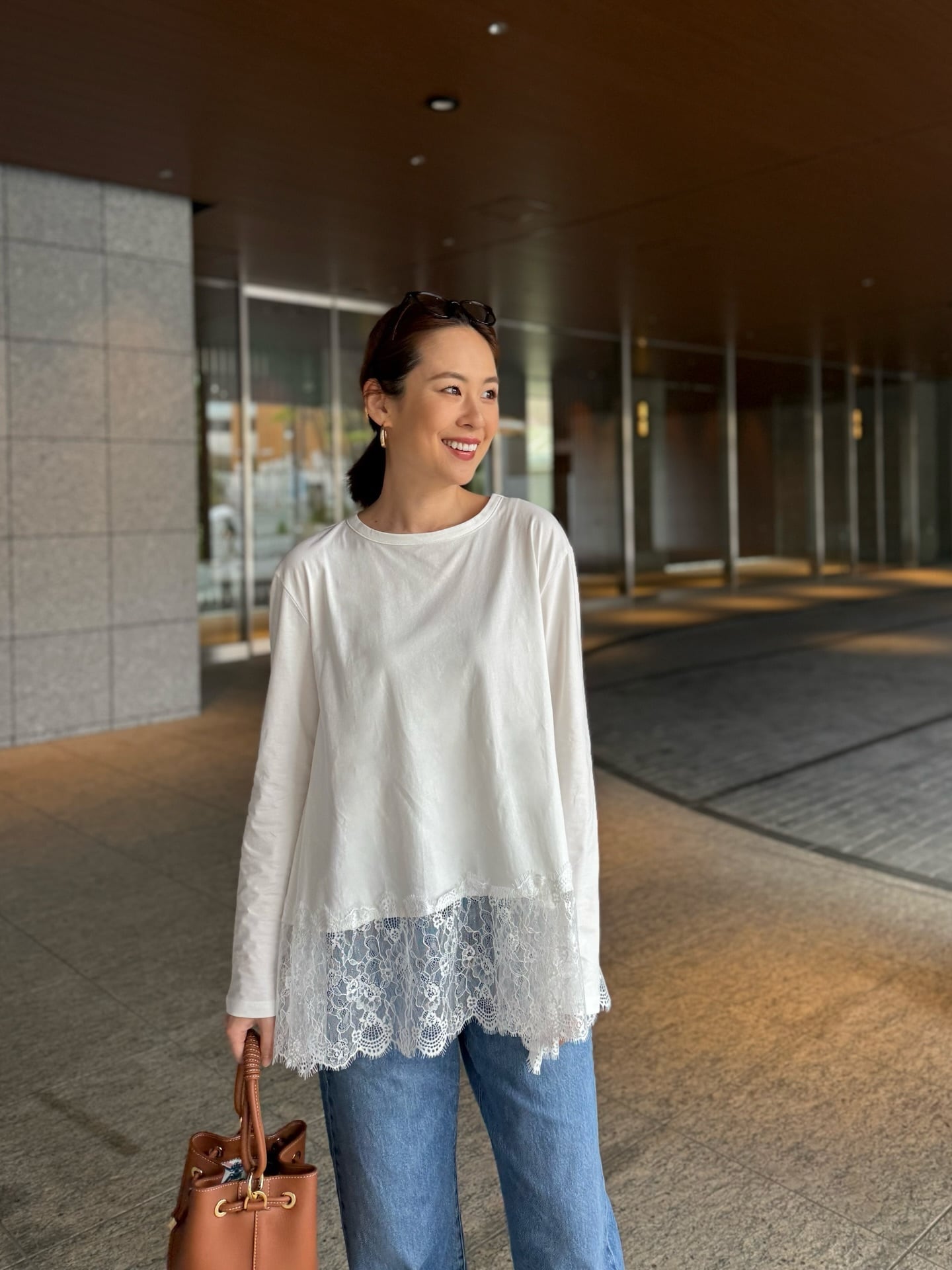 レースドッキングTシャツ