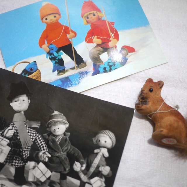 パペット絵葉書 ヴィンテージ チェコスロバキア