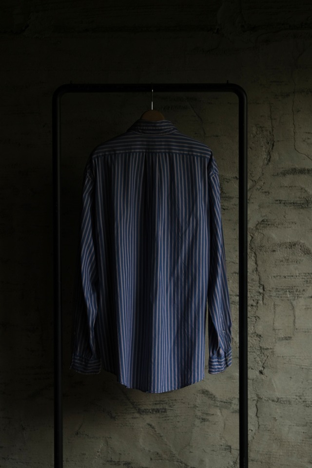Utah／"Ralph Lauren" CUSTOM FIT stripe shirt／blue