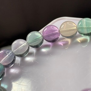 A5.透明度あり♪可愛いマルチカラーフローライトブレスレット