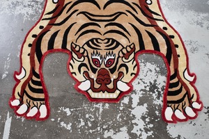 Tibetan Tiger Rug 《Lサイズ•シルクNIGOモデル084》チベタンタイガーラグ