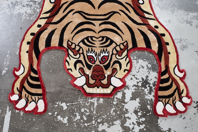 Tibetan Tiger Rug 《Lサイズ•シルクNIGOモデル084》チベタンタイガーラグ