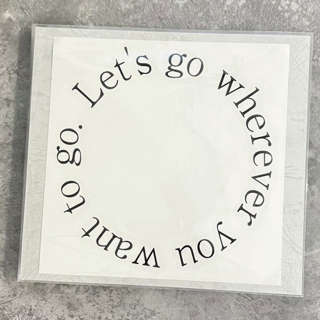 Let's go wherever you want to go. / 給油口 ①