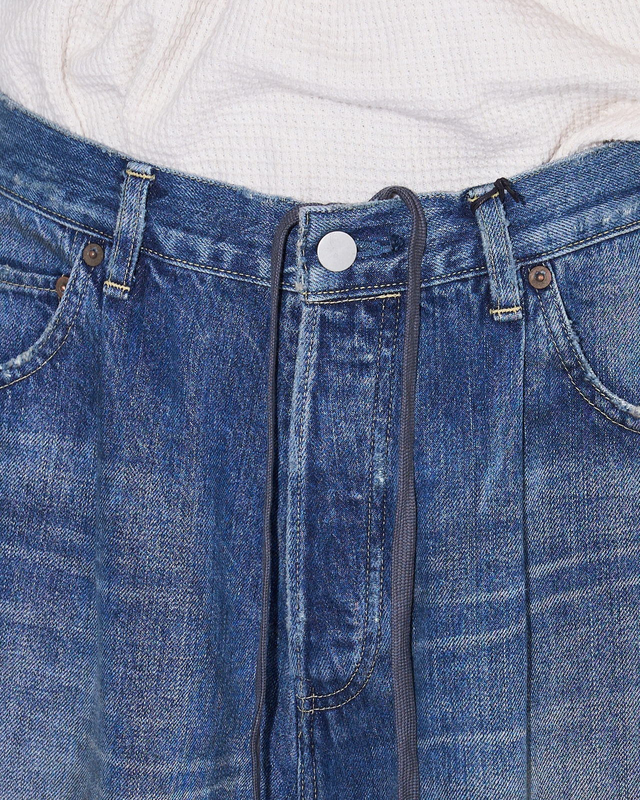 ssstein "BAGGY DENIM SHORTS 〔INDIGO〕"