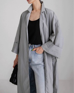 エフォートレスロングシャツコート  A0541