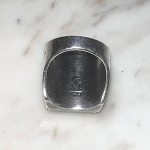 ZUNI heavy gauge silver rectangle ring