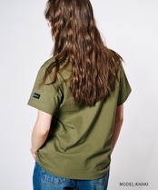 COOLAブルドッグプリントベーシックTシャツ (KHAKI)　CQ-49004