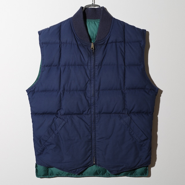 S リバーシブル Eddie Bauer Downlight Canadian Vest グースダウンベスト エディーバウアー