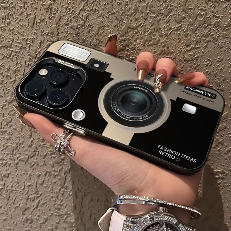 カッコ良すぎ◎本物のカメラみたいなケース iPhone16シリーズ対応