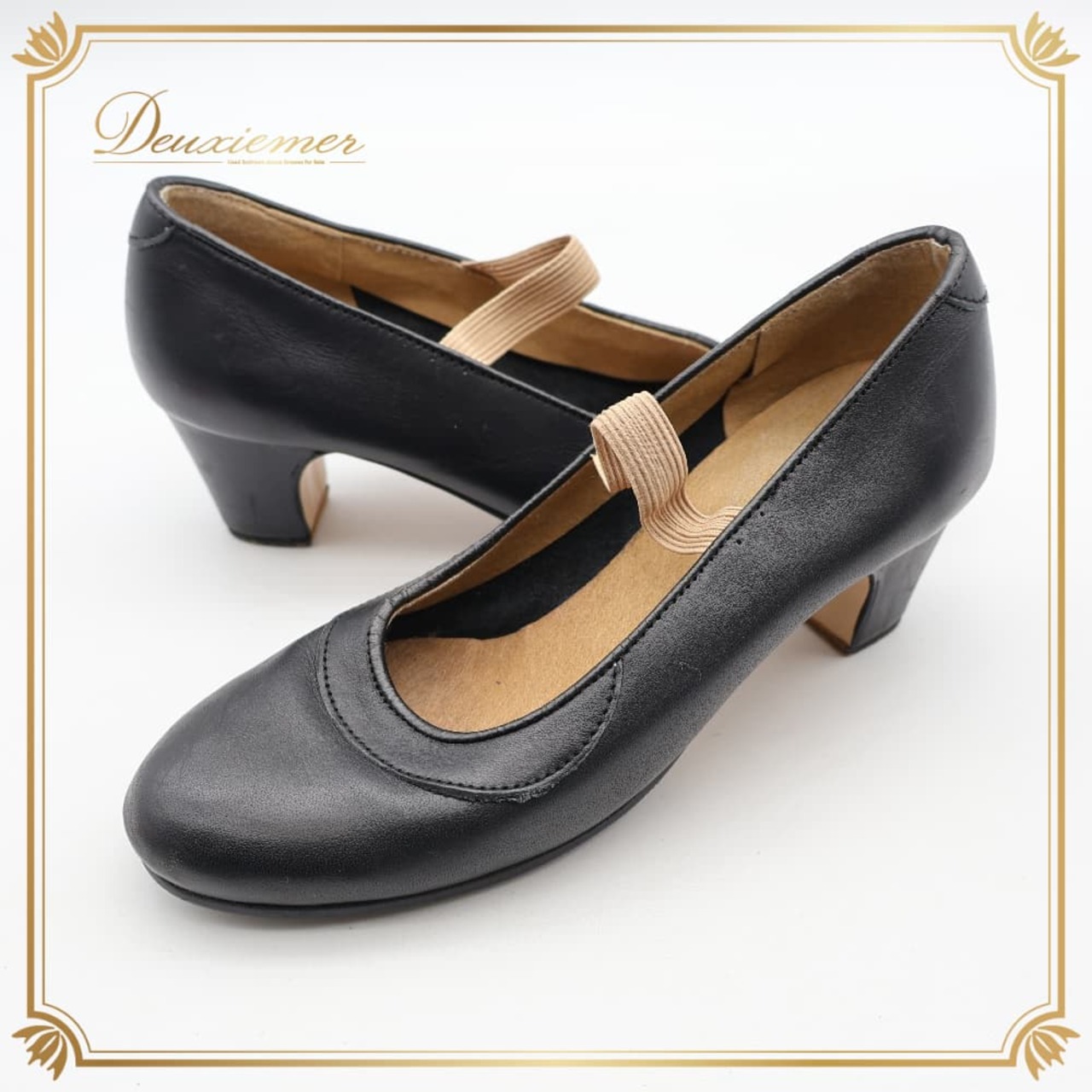 フラメンコ 衣装 シューズ 33表記 ブラック系 GLADIS DANCE 靴 くつ ヒール レディース 無地 シンプル 練習 レッスン 釘なし ダンスシューズ イベント ステージ オールブラック