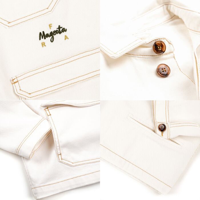 MAGENTA マゼンタ デニムジャケット SP23 ATELIER JACKET WHITE BULE