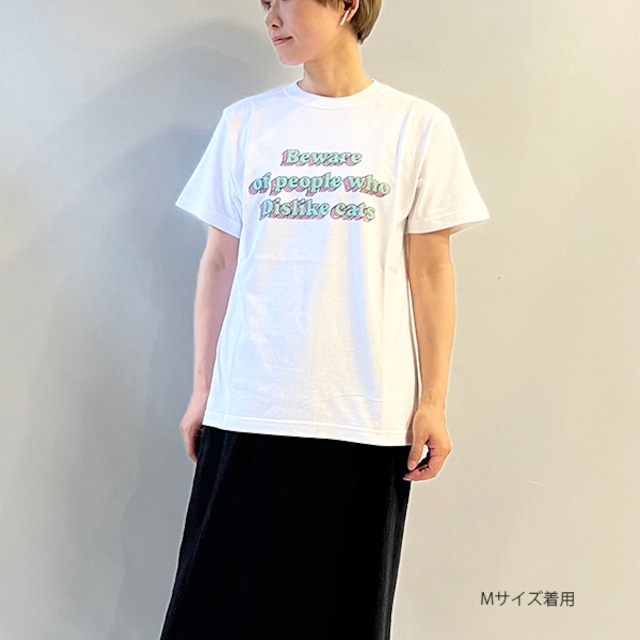 Bluene ブルーネ “Beware of people”  Tee B08-JE05W