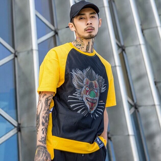 全2色 Tシャツ カットソー プリント カジュアル ストリート 