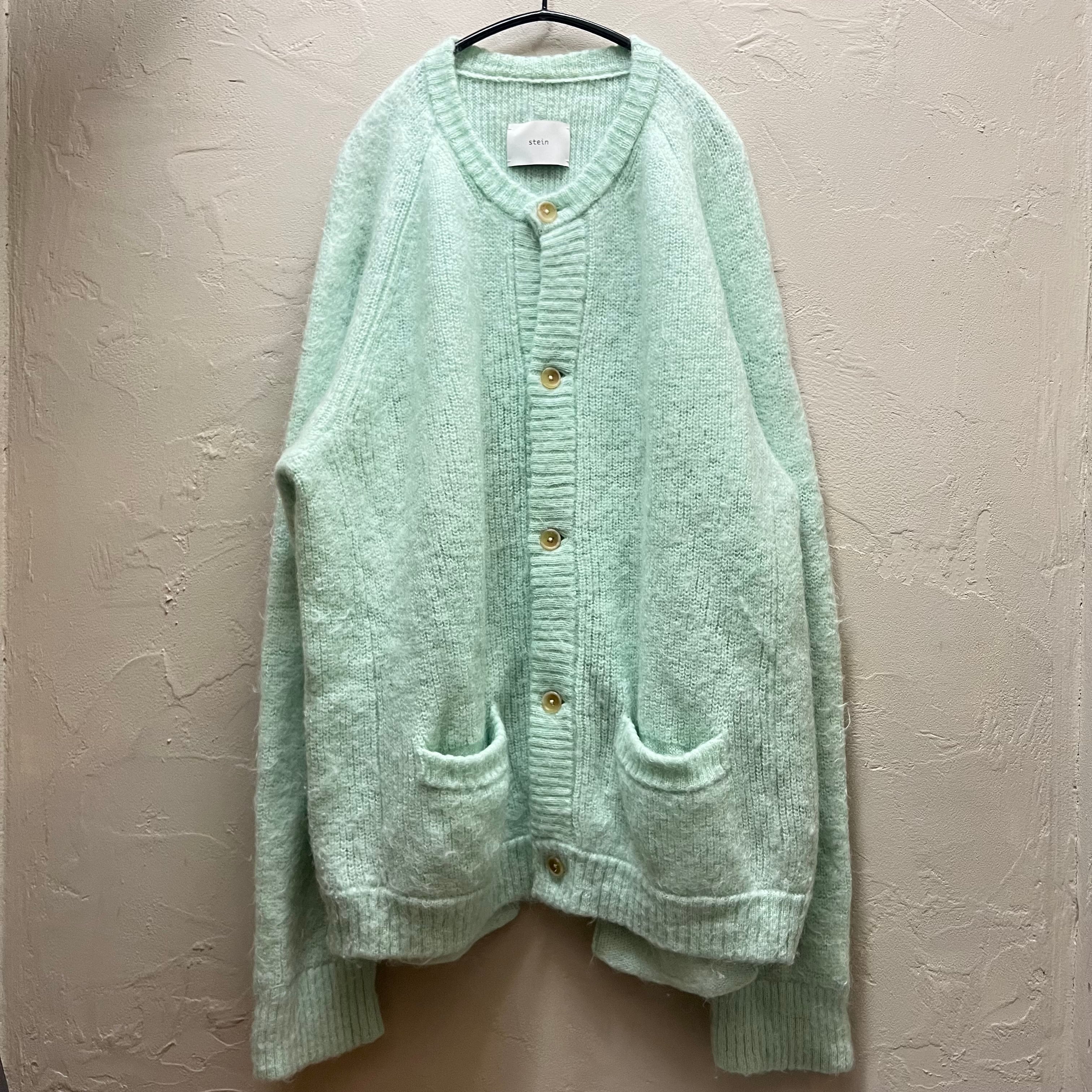 Stein シュタイン 22AW KID MOHAIR CARDIGAN エメラルドグリーン系 
