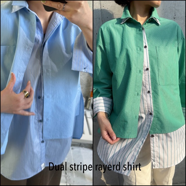 Dual Stripe Layered Shirt