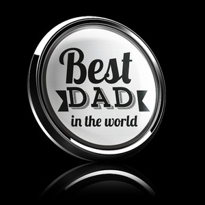 160番 ゴーバッジ BEST DAD IN THE WORLD