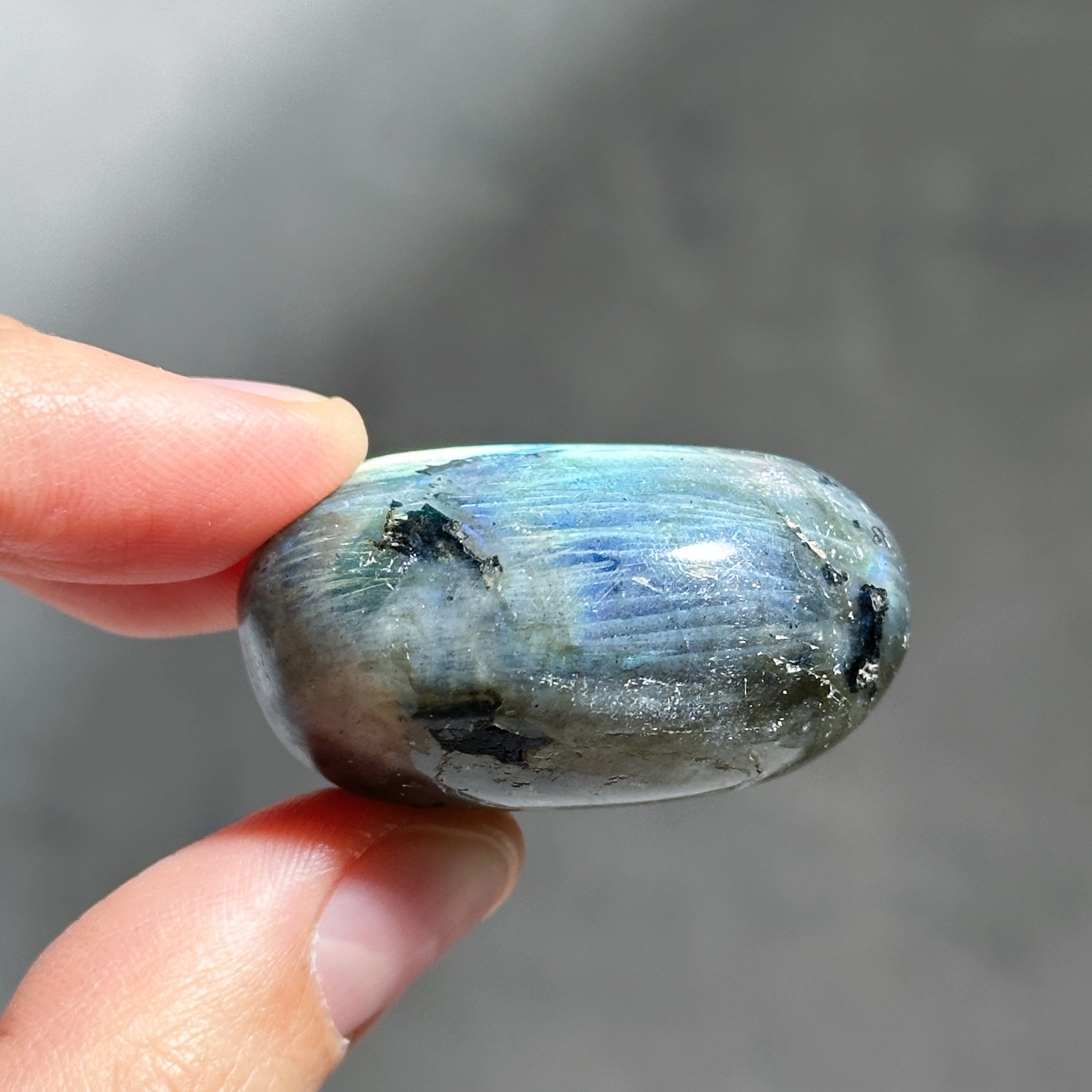 ラブラドライト パームストーン 02◇ Labradorite ◇天然石・鉱物