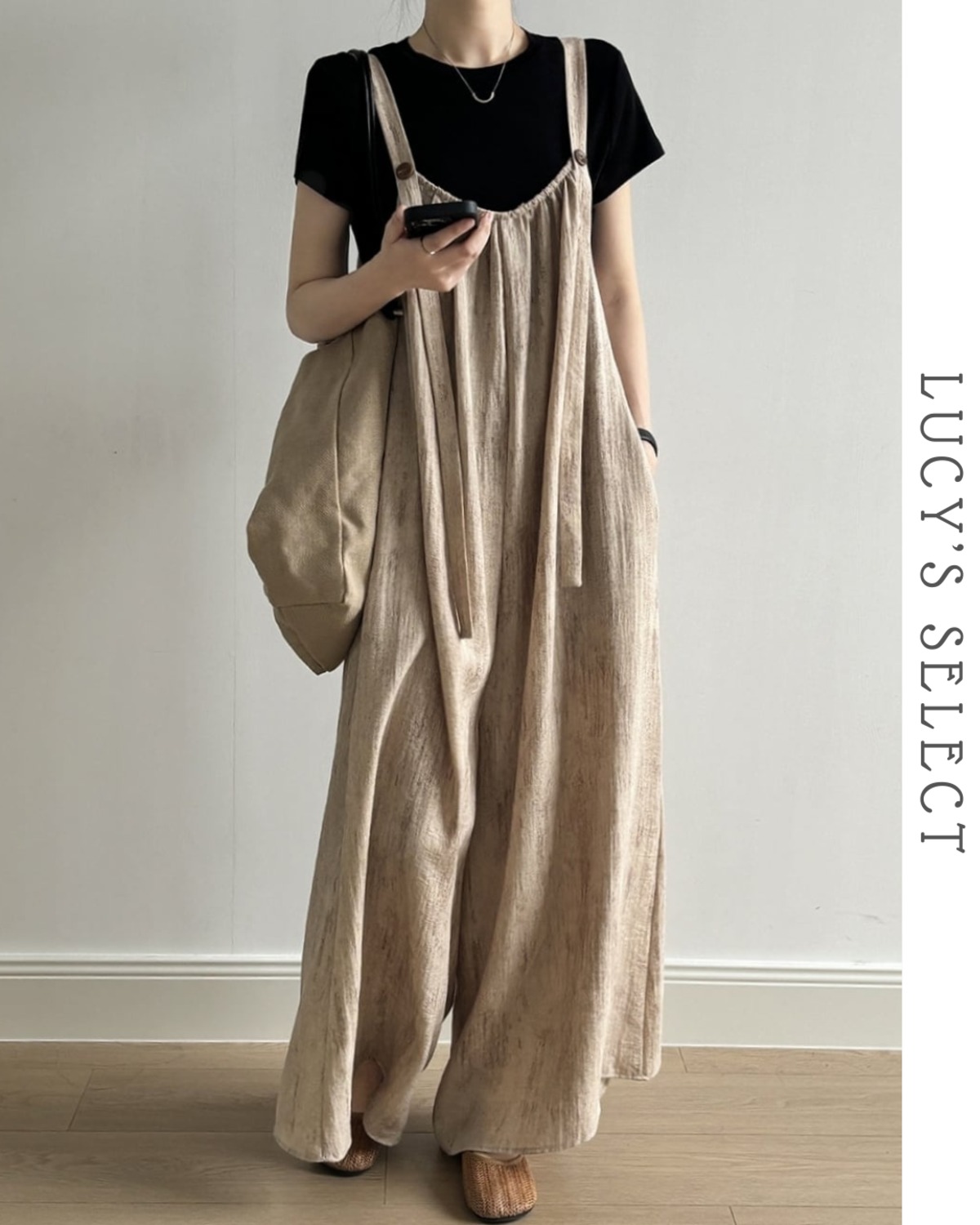 wide relax overall A1557 | Lucy's Select