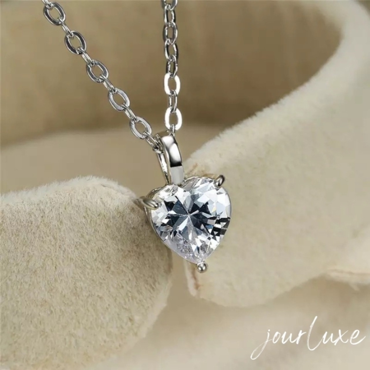 heart zirconia necklace #N1012