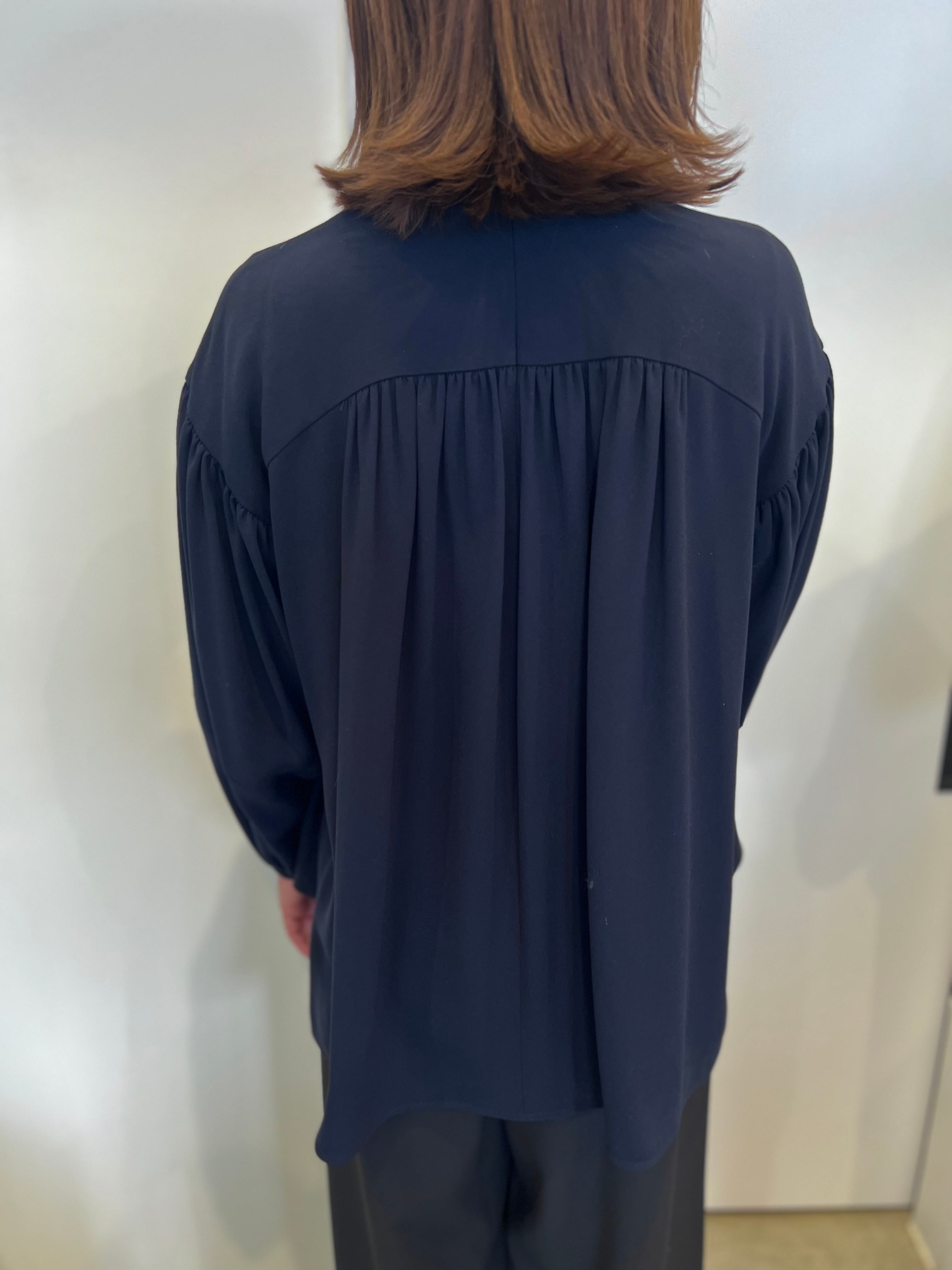 【PASSIONE】ギャザードロップショルダーブラウス 516910