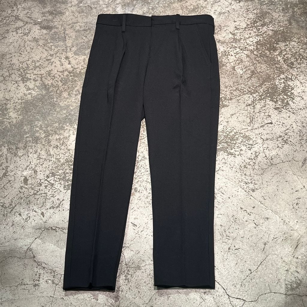 NULLUS ヌルース 25ss INTERTWINED TROUSERS 黒 NULLUS ヌールス 25SS Intertwined Structure Sweatpants ワイド