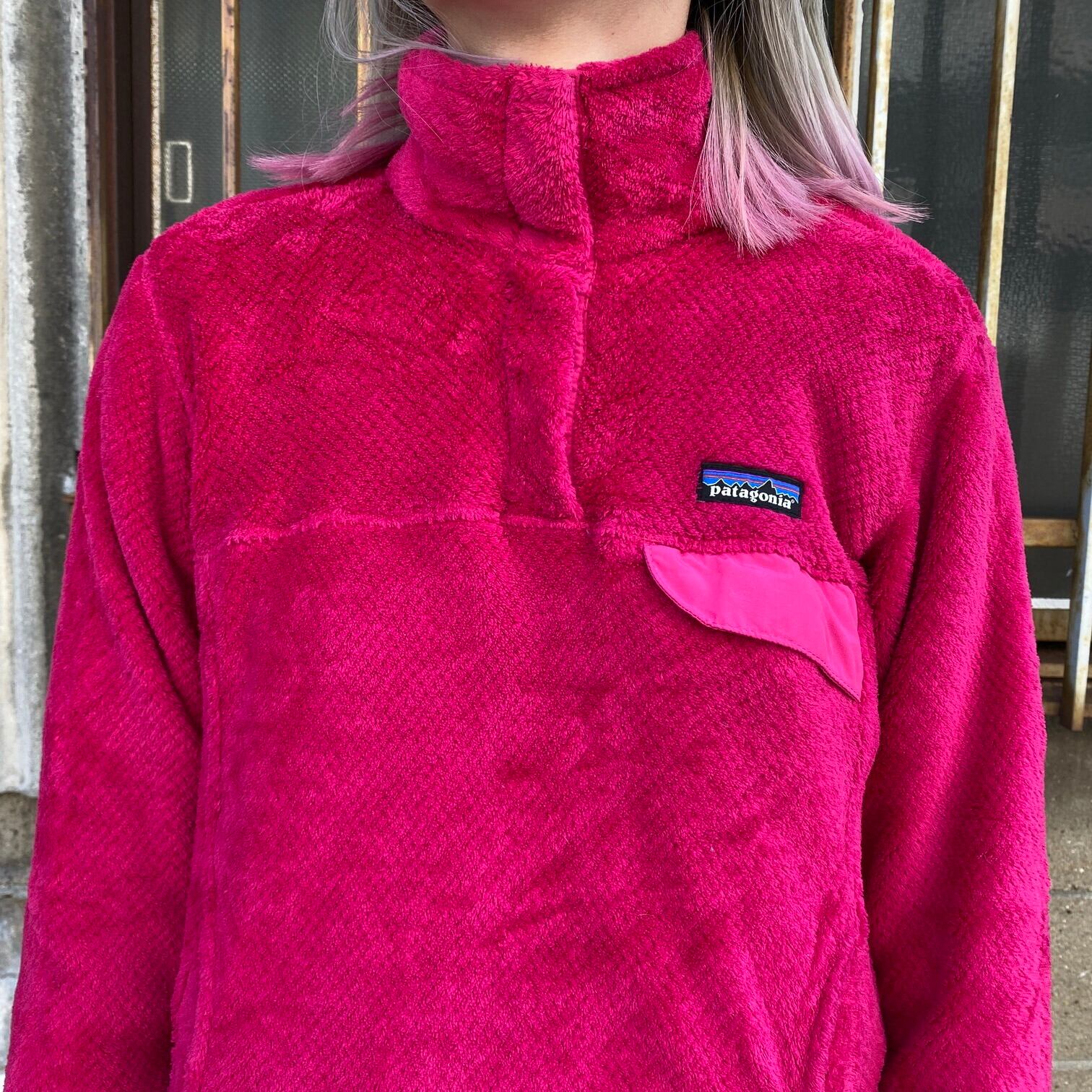 Patagonia◆リツール スナップT フリースジャケット◆M/ピンク◆