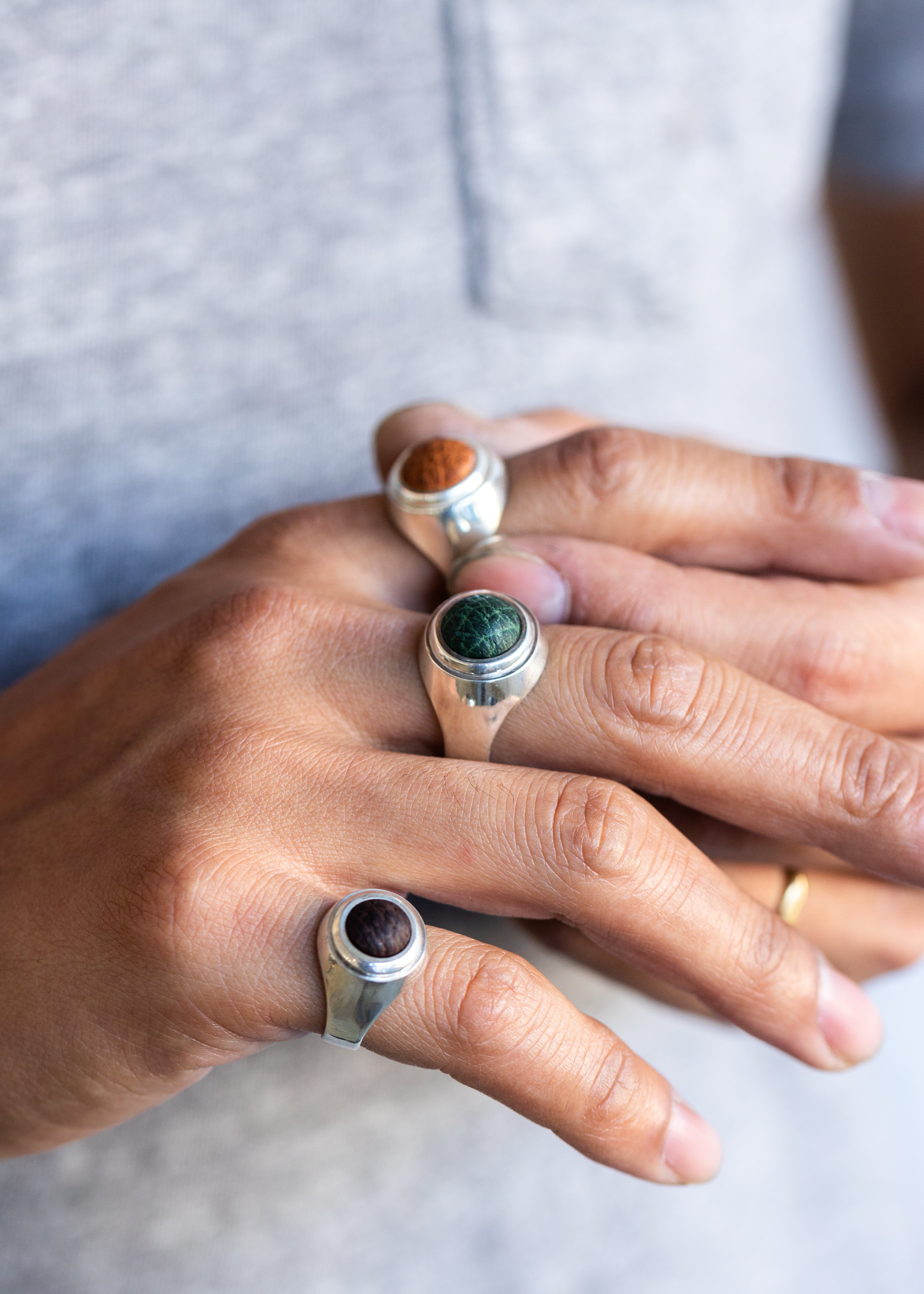 Boar Leather Ring | RAY