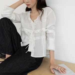 frill design blouse 14685