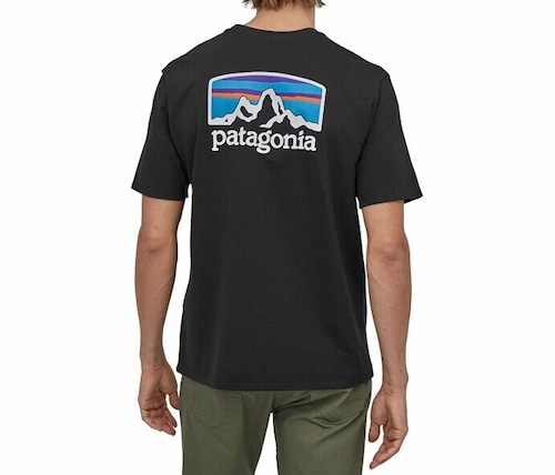 パタゴニア PATAGONIA Tシャツ 半袖 メンズ フィッツロイ ホライゾンズ レスポンシビリティー 38501 Black【正規取扱店】