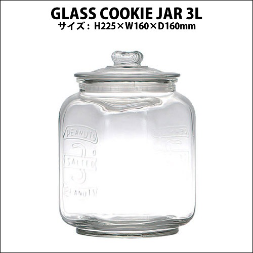 DULTON ダルトン GLASS COOKIE JAR 3L グラス クッキージャー3L 保存容器 米びつ