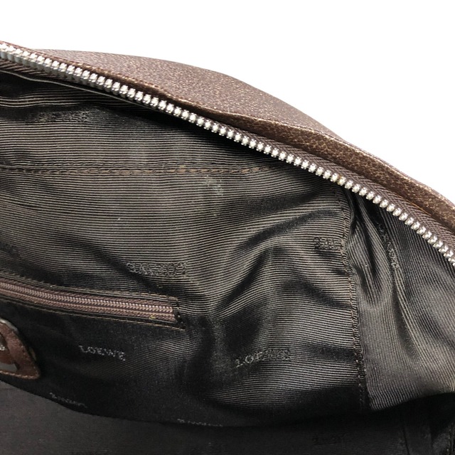 LOEWE ロエベ アマソナ28 ハンドバッグ ブラウン アナグラム レザー ボストンバッグ vintage ヴィンテージ オールド hyvv3u
