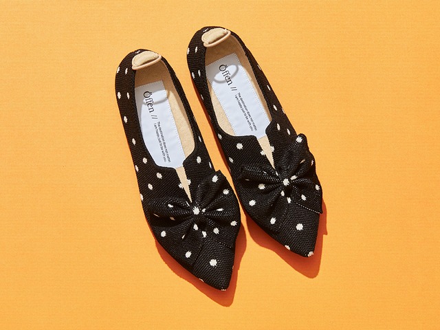 pointed-BUTTFEE / BLACK & IVORY