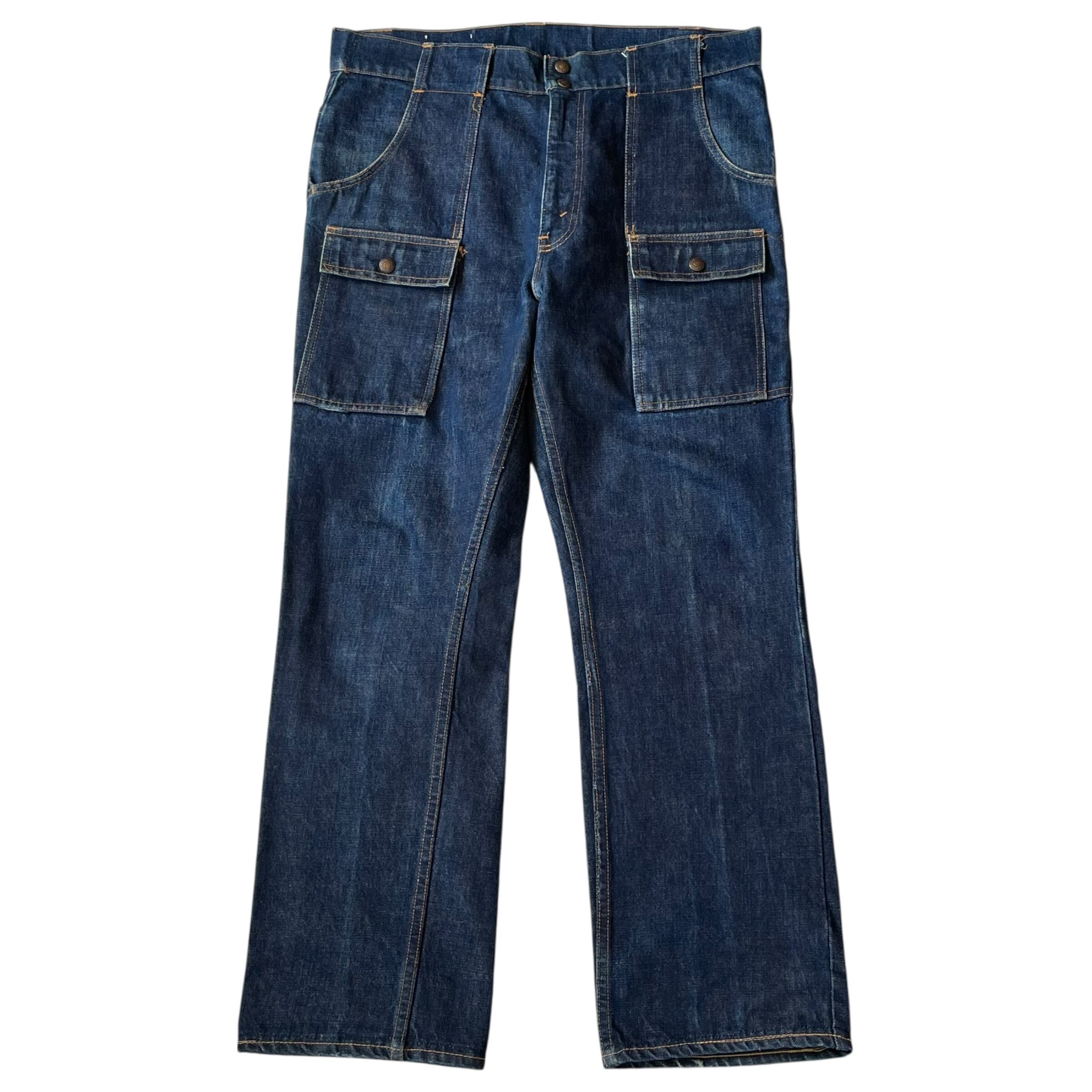 Super special!!! 1970s LEVI'S "Straight type" bush denim pants