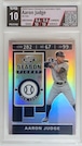 Aaron Judge 2020 Panini Chronicles TPG 10 Grade Season Ticket Card