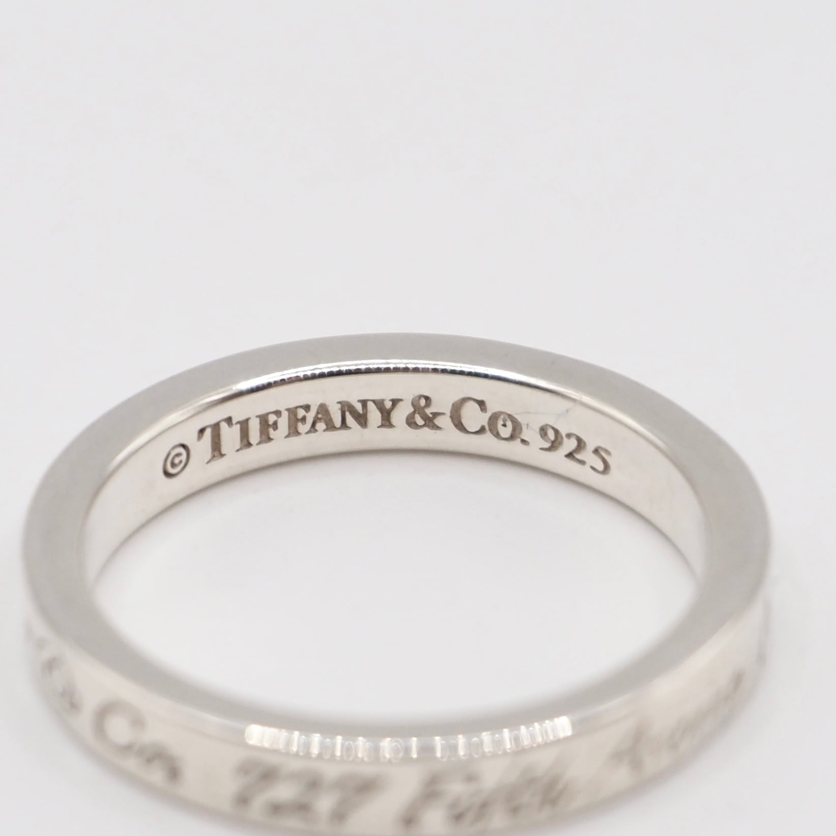 Tiffany&Co. 約9号 ノーツ ナロー リング シルバー925 ティファニー