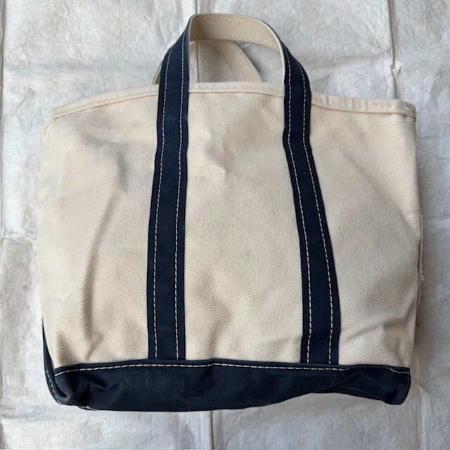 L.L.Bean エルエルビーン トートバッグ ボートアンドトート 80s 二色タグ ネイビー ヴィンテージ 画像2