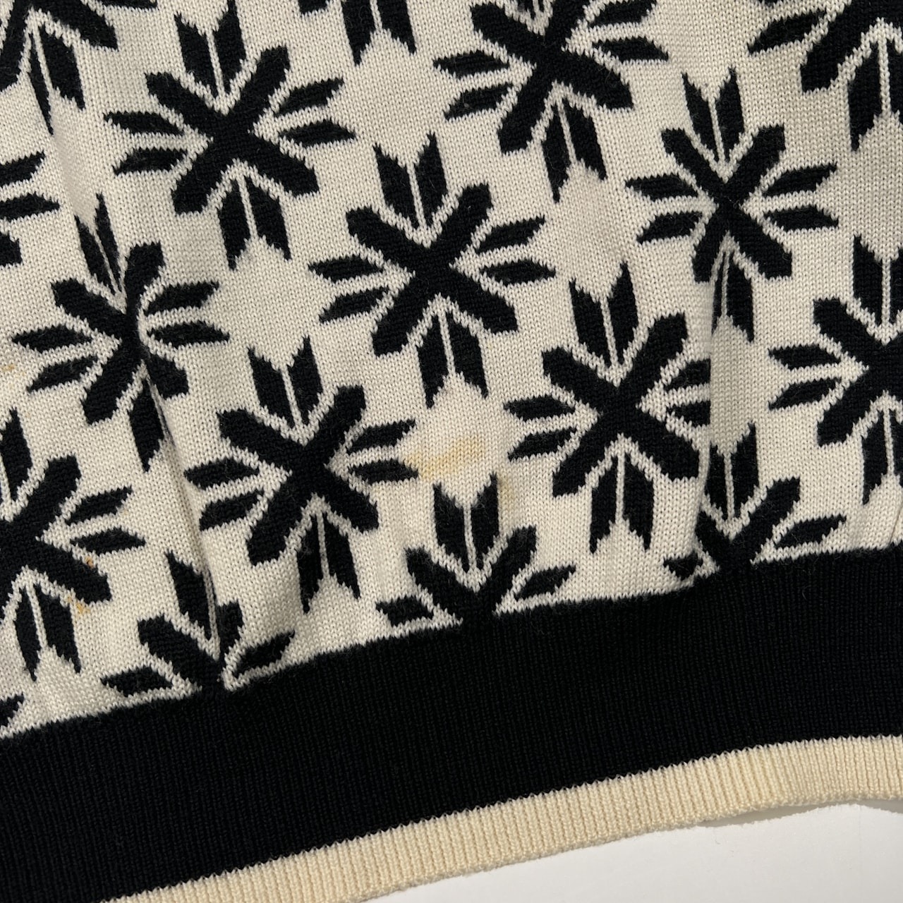 PIA SPORTS ピアスポーツ ワッペン付き ノルディック デザイン ウールニットセーター サイズ 5 /ライカ/日本製