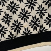 PIA SPORTS ピアスポーツ ワッペン付き ノルディック デザイン ウールニットセーター サイズ 5 /ライカ/日本製