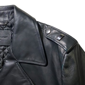DOLCE&GABBANA black leather riders jacket
