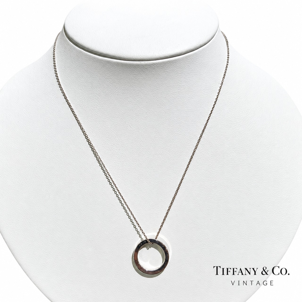 TIFFANY&CO.】2458 1837 ティファニー サークルリング ネックレス