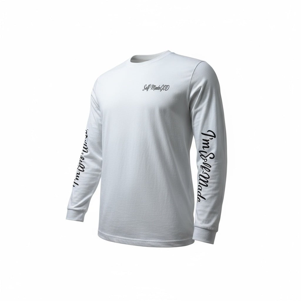 I.M SELF-MADE LONG TEE WHITE | SELF-MADE GOD