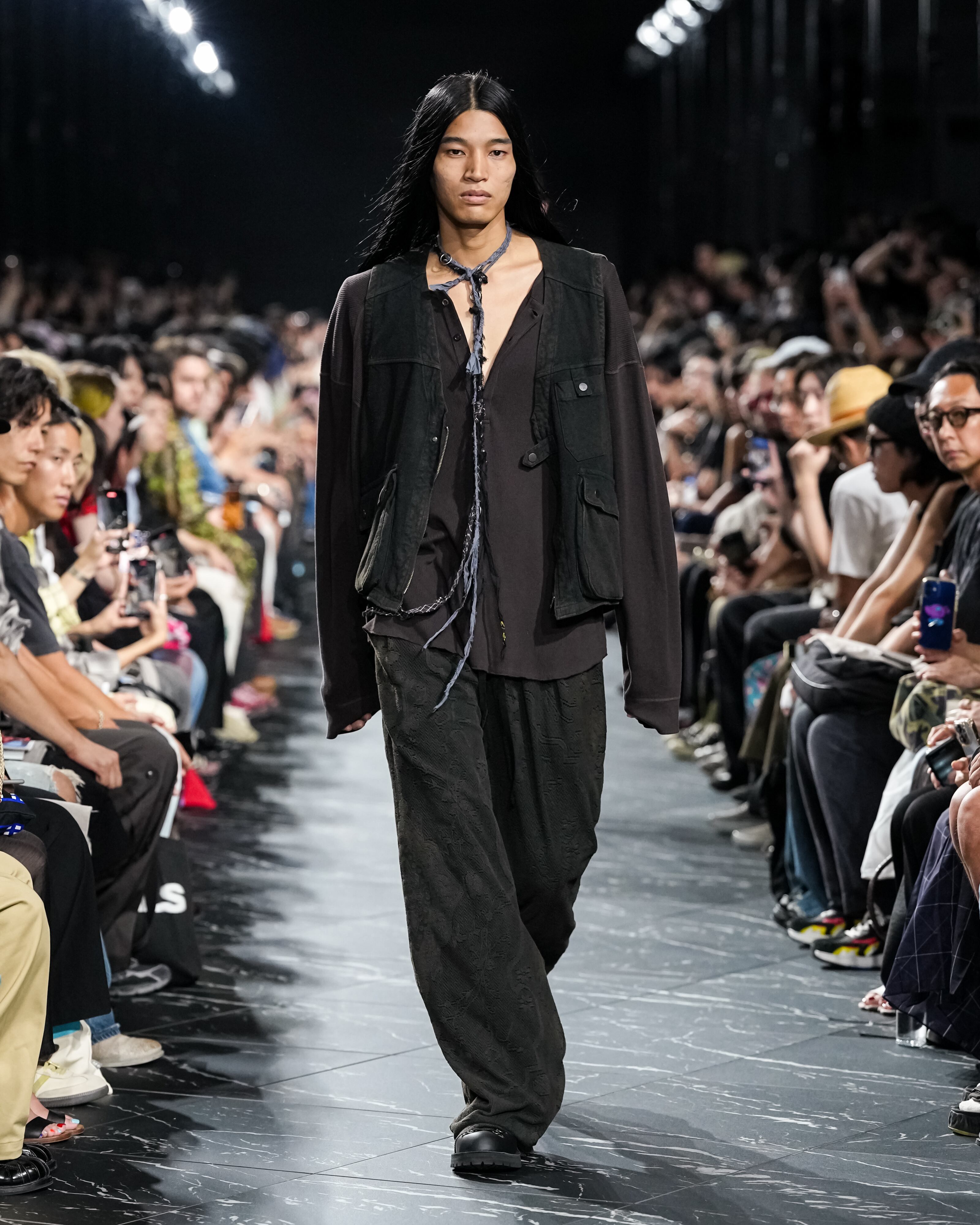 ANCELLM / C/R DUCK UTILITY VEST (BLACK) | THE MODERN AGE