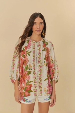 FARM RIO ファームリオ トップス Floral De Verao