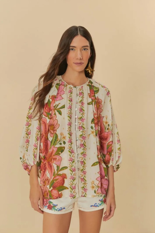 FARM RIO ファームリオ トップス Floral De Verao